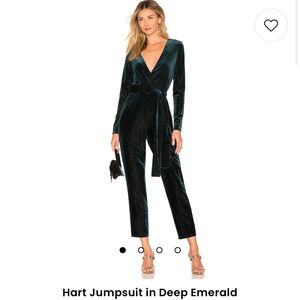 Lovers and Friends - Hart Jumpsuit in Deep Emerald XL
